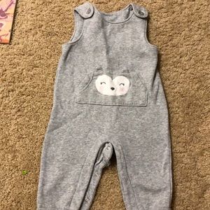 Gray overalls